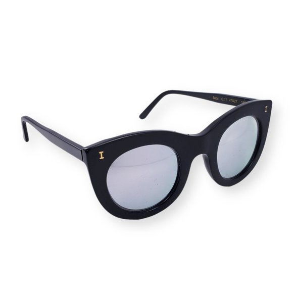 illesteva Sunglasses Boca Womens Black Handmade IT - Picture 4 of 11